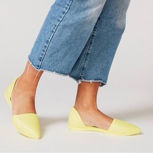 Native Shoes Sz 10 Women’s Audrey D'Orsay Flats in "Morning Yellow”